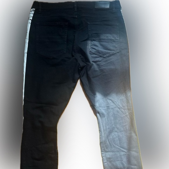 Amiri track stack black with white track stripes like new 38w thrasher denim - Picture 7 of 16